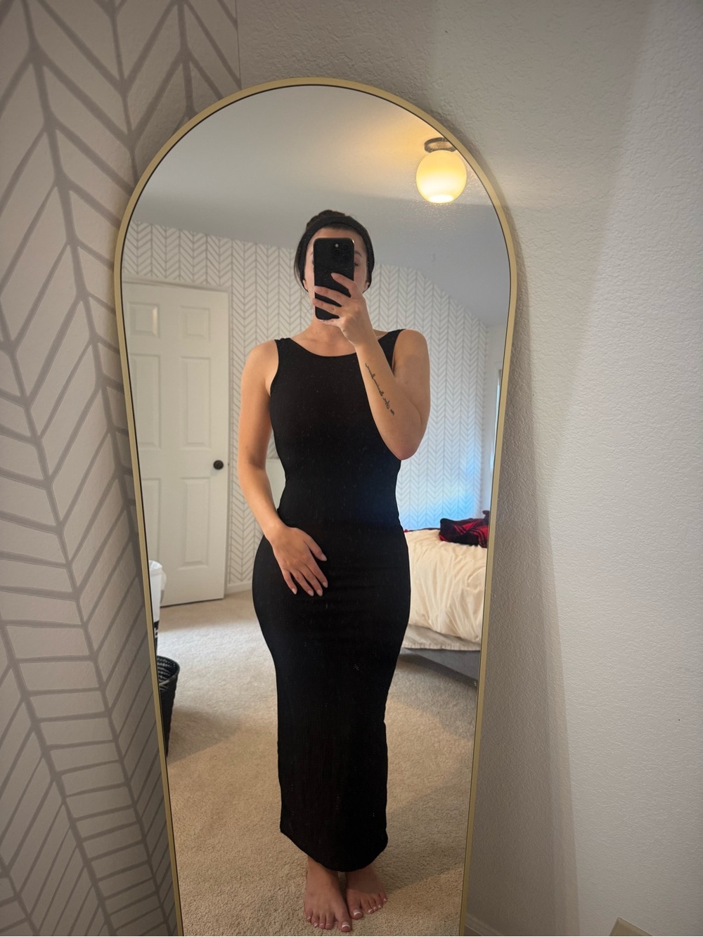 Black Sleeveless Maxi Dress - Unknown Brand